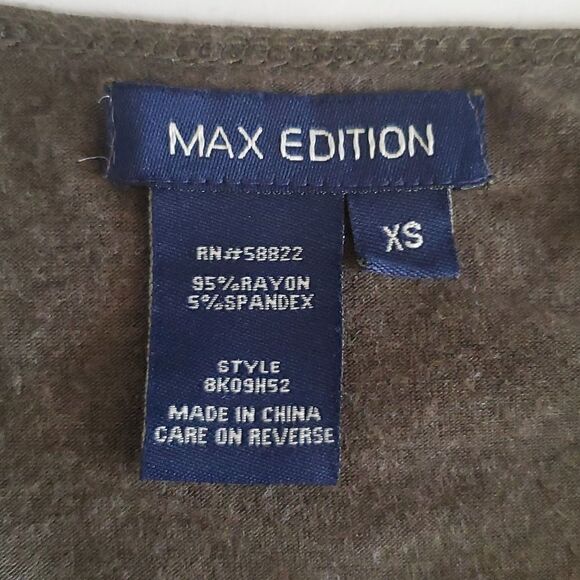 Max Edition Surplice Midi Dress Camo Green Size XS - Picture 6 of 7